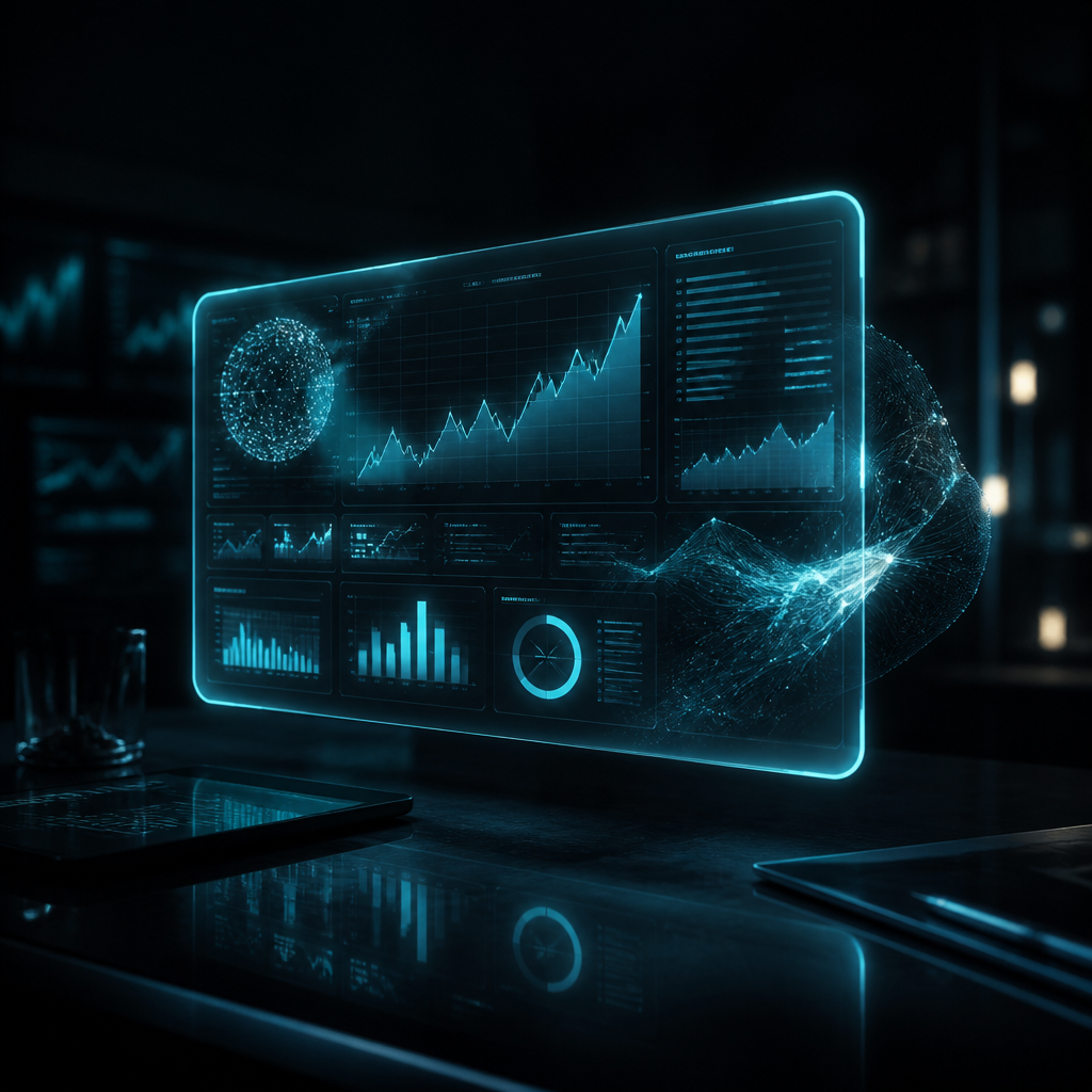 AI market analysis brief concept
